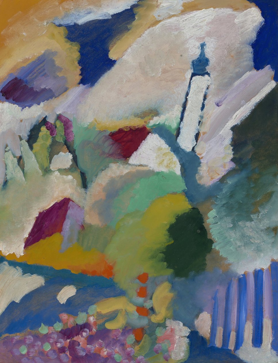Murnau con la iglesia I de Wassily Kandinsky