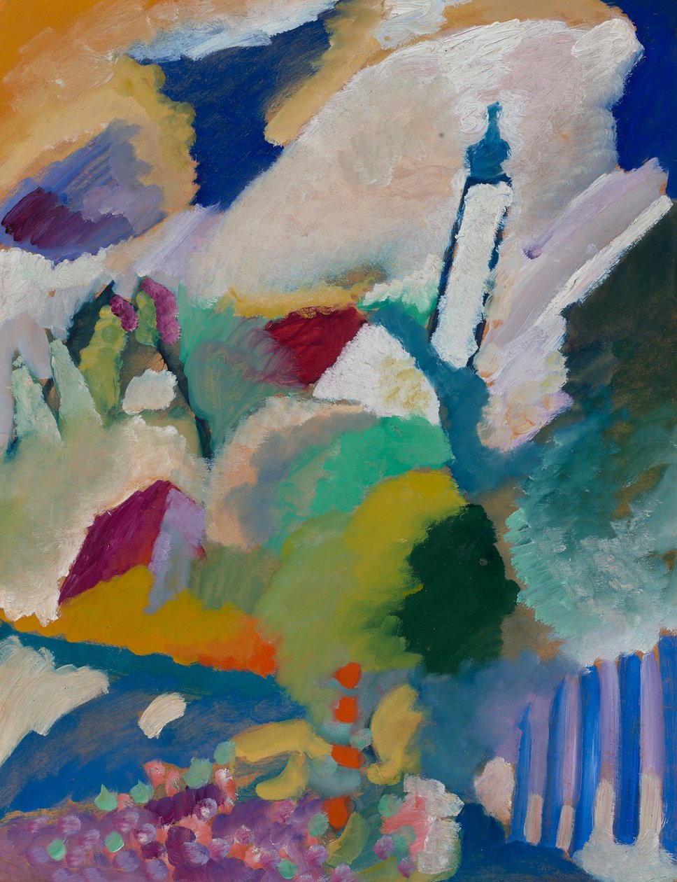 Murnau con la iglesia I de Wassily Kandinsky
