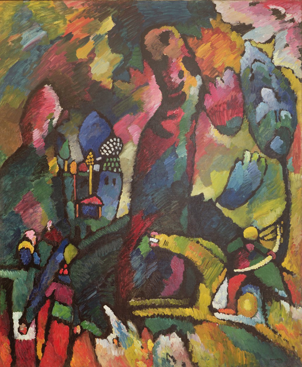Imagen con un arquero, 1909 de Wassily Kandinsky