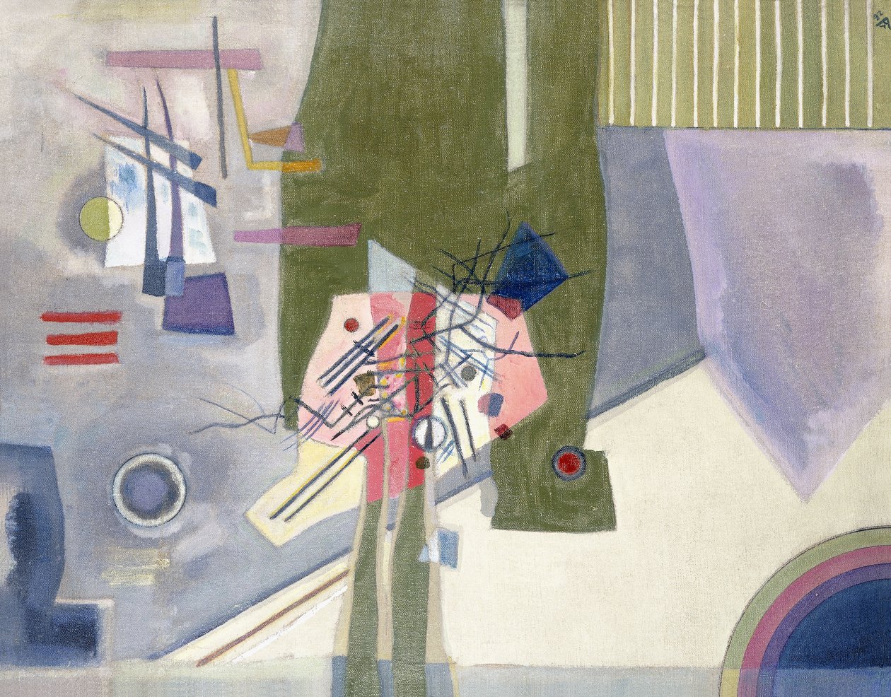 Rosa en Gris de Wassily Kandinsky