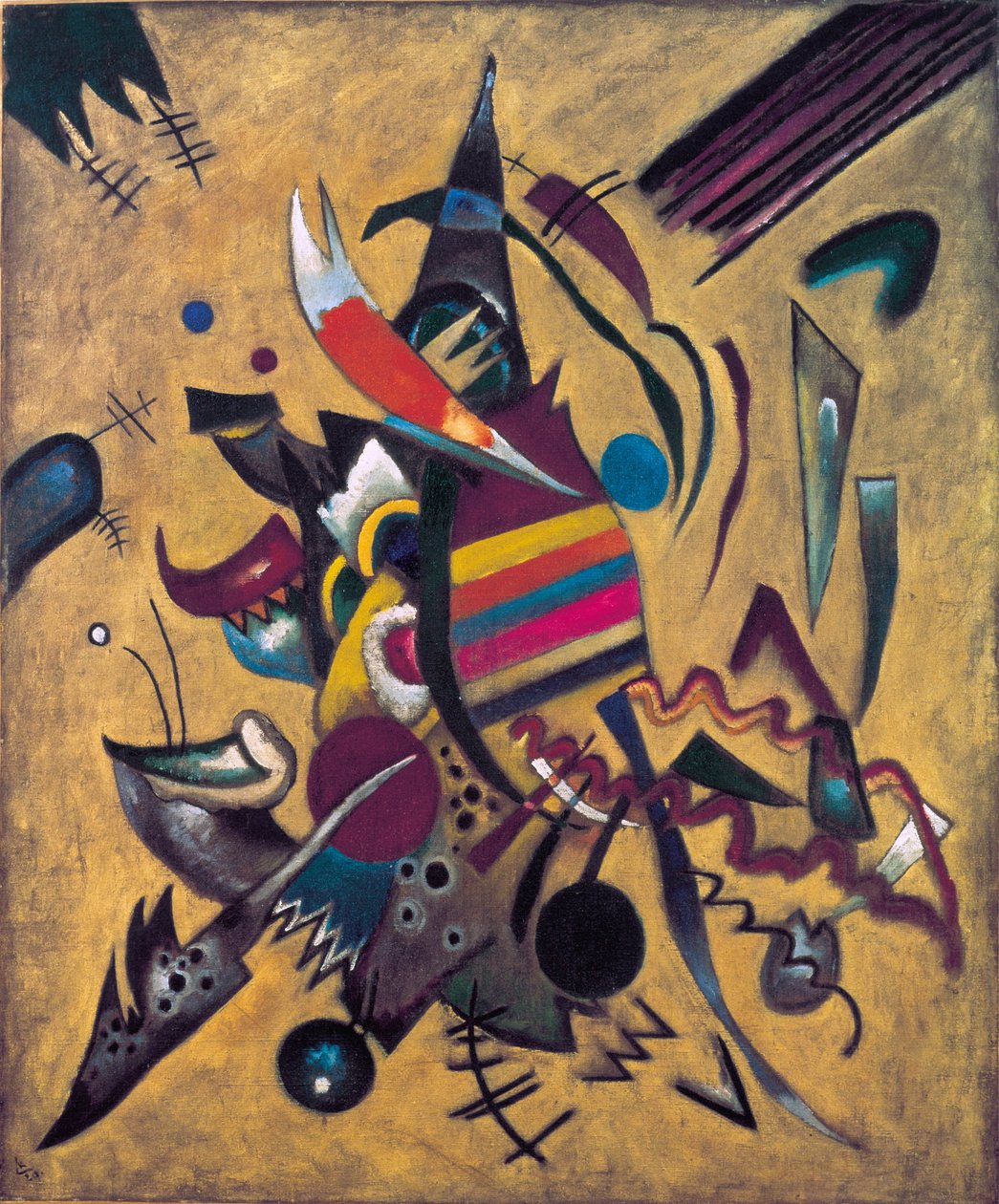 Pintura ""Puntos"" de Vassily Kandinsky (o Wassily Kandinsky o Kandinskyj de Wassily Kandinsky