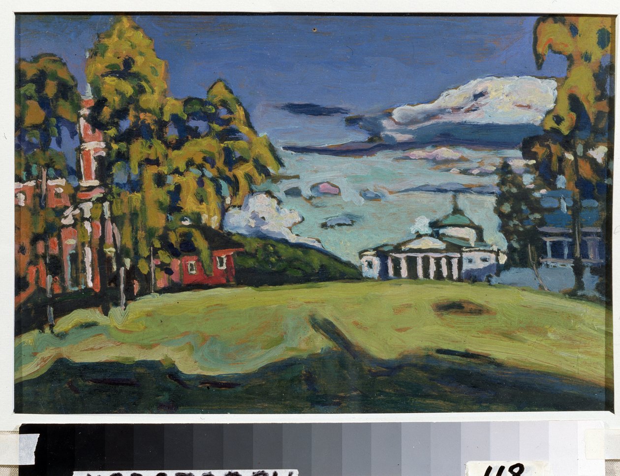 Propiedad de campo en Akhtyrka de Wassily Kandinsky
