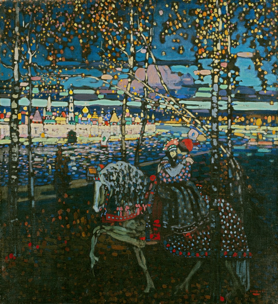 Pareja a caballo de Wassily Kandinsky