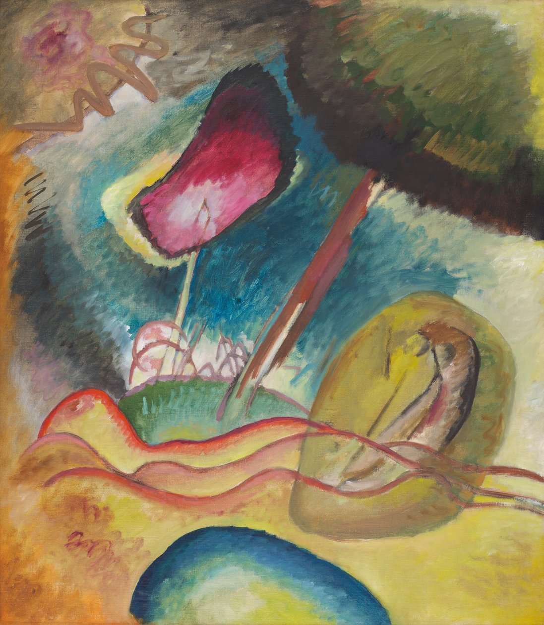 Mancha roja (nocturna) de Wassily Kandinsky