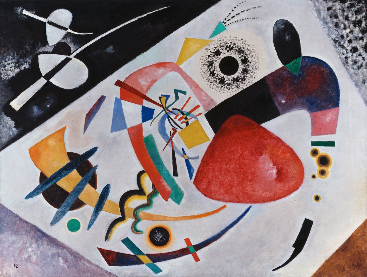 Mancha roja II de Wassily Kandinsky