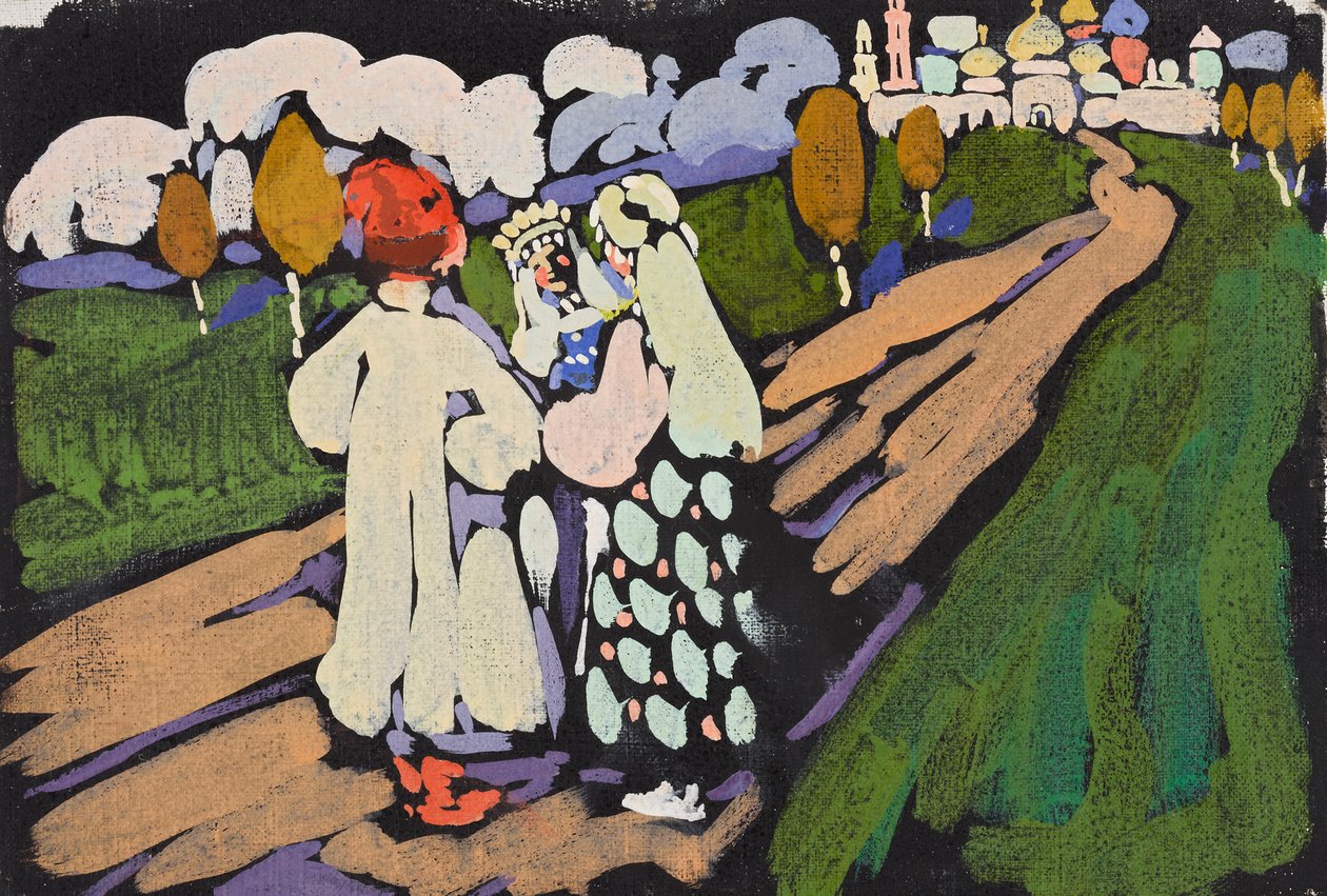Escena rusa de Wassily Kandinsky