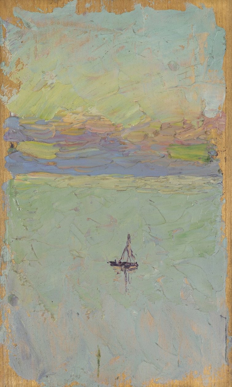 velero en el mar de Wassily Kandinsky