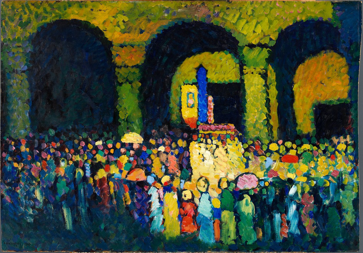 La Ludwigskirche de Múnich (1908) de Wassily Kandinsky