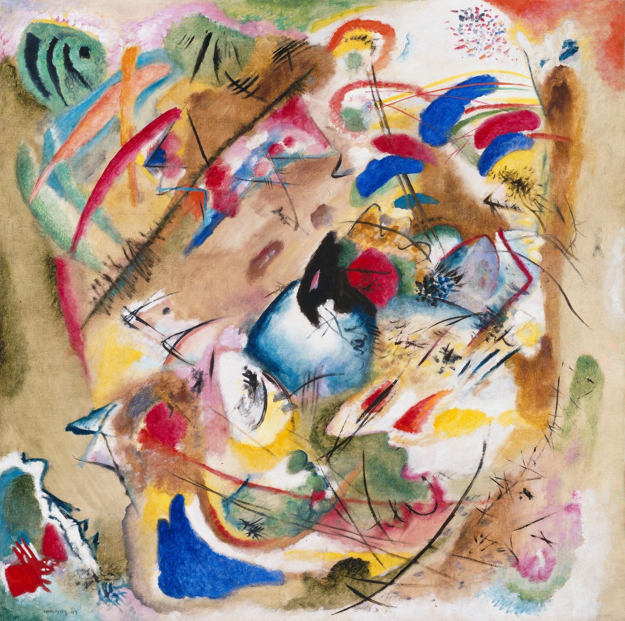 Improvisación soñadora de Wassily Kandinsky