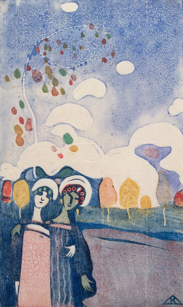 Dos chicas de Wassily Kandinsky