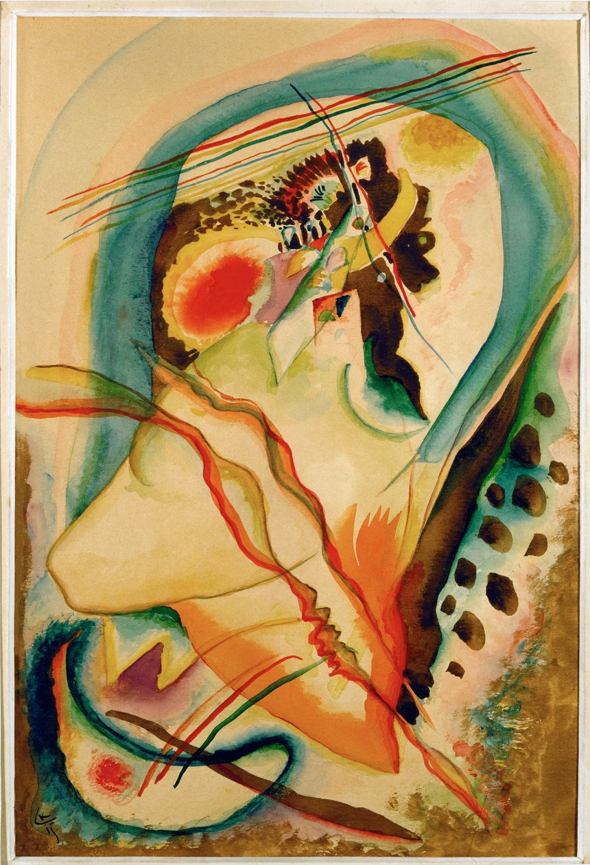 Composición sin título (acuarela sobre papel) de Wassily Kandinsky