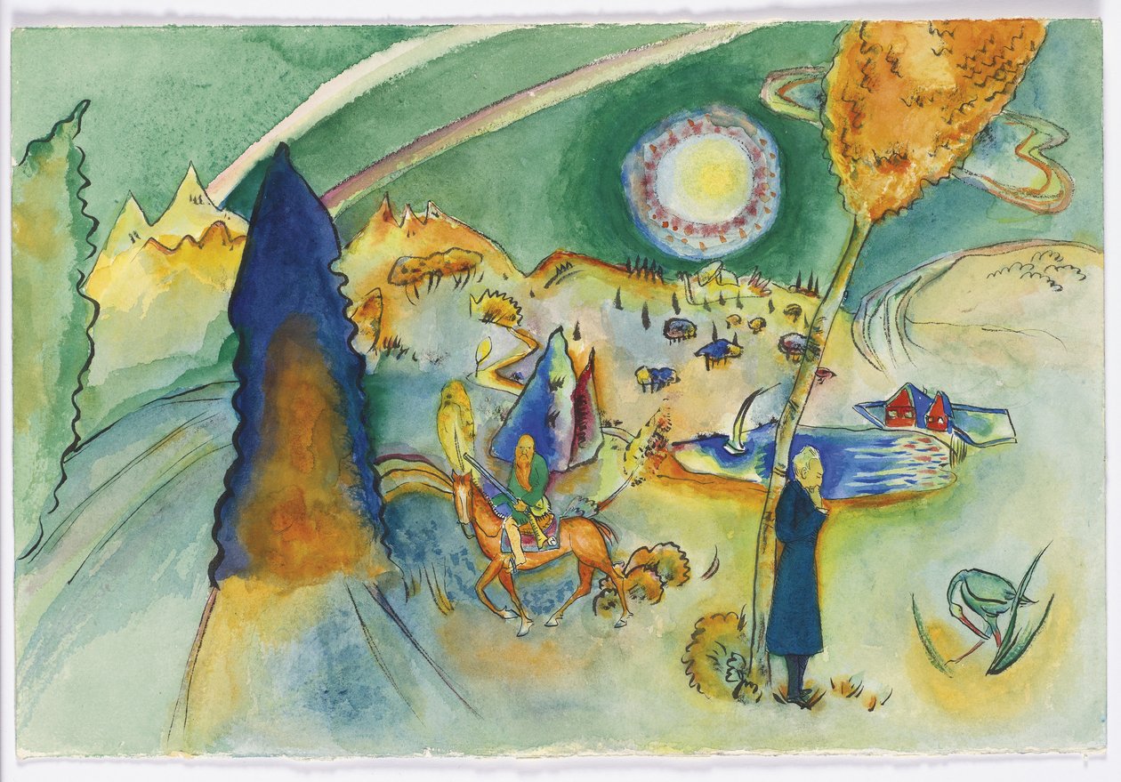 Acuarela para Poul Bjerre de Wassily Kandinsky