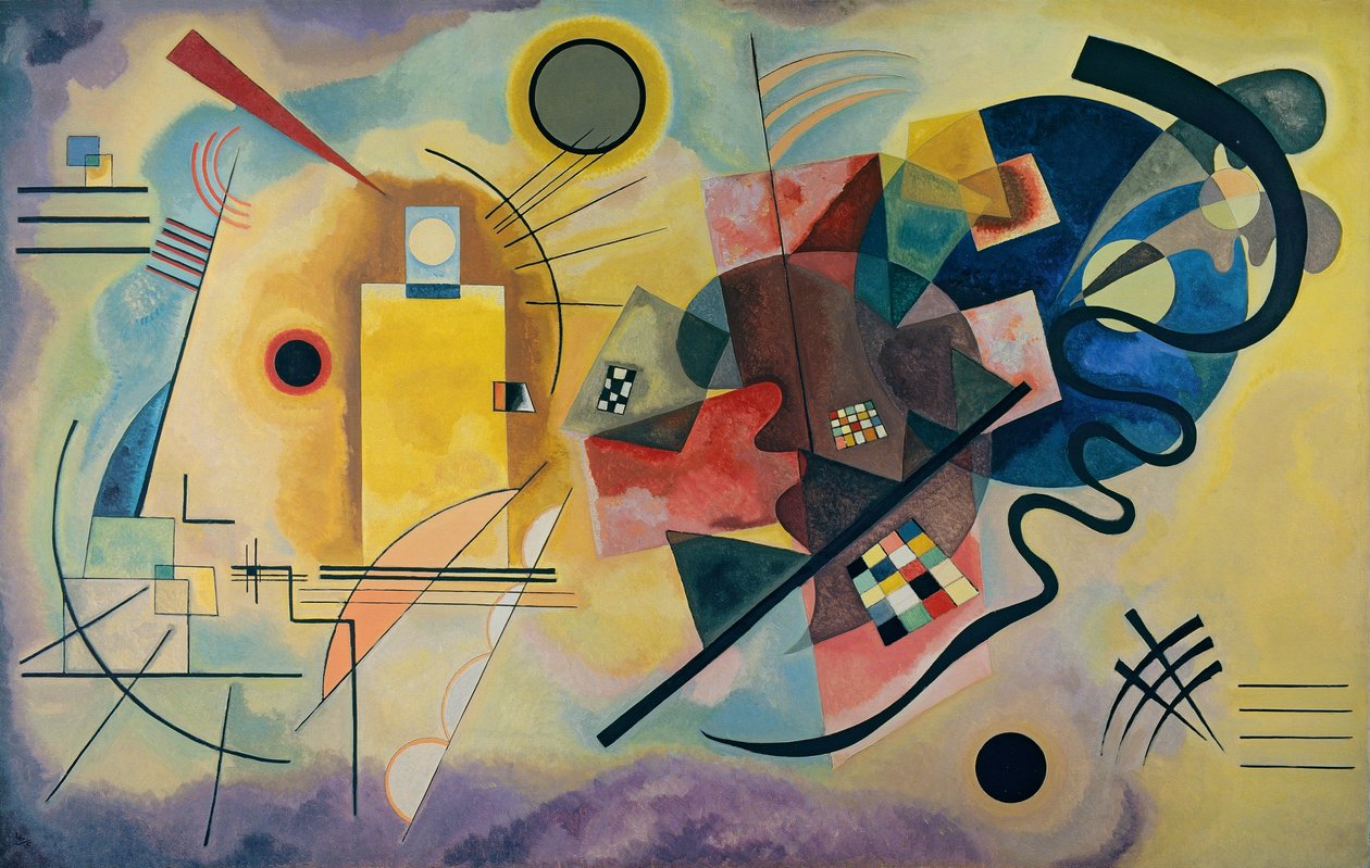 Amarillo, rojo, azul de Wassily Kandinsky
