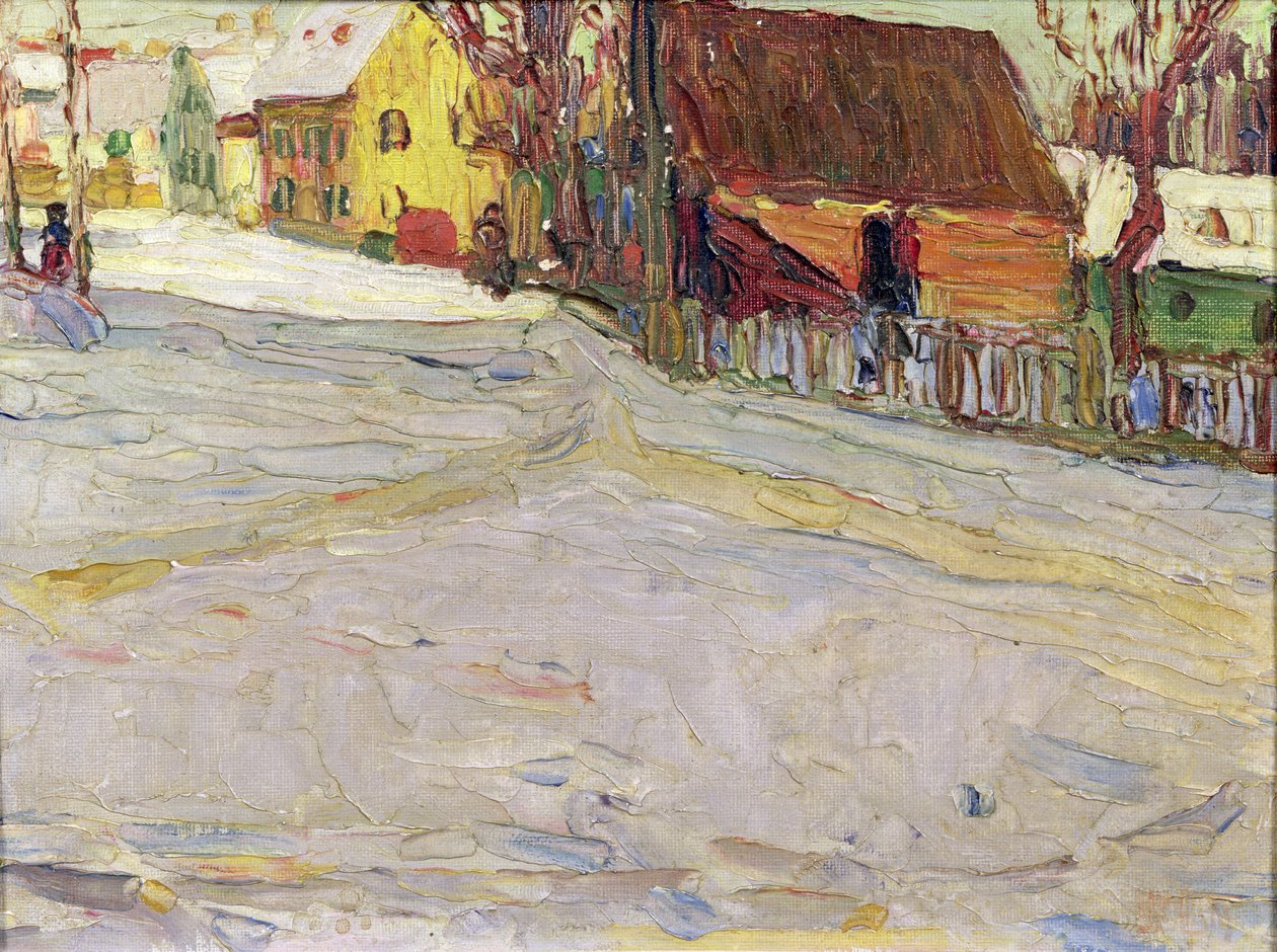 Paisaje urbano (óleo sobre lienzo) de Wassily & Marc Franz (1880 1916) Kandinsky