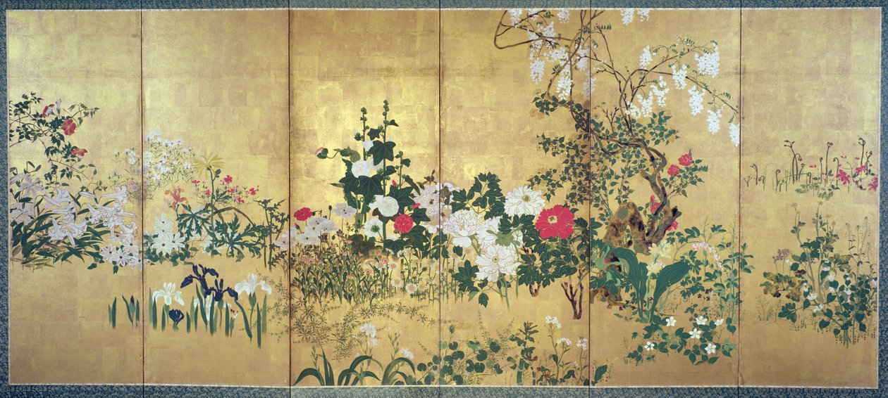 Flores de las cuatro estaciones de Watanabe Shiko