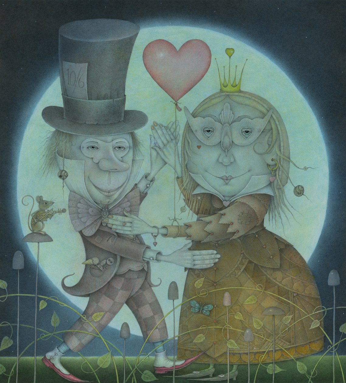A la luz de la luna plateada, 2010 (técnica mixta) de Wayne Anderson