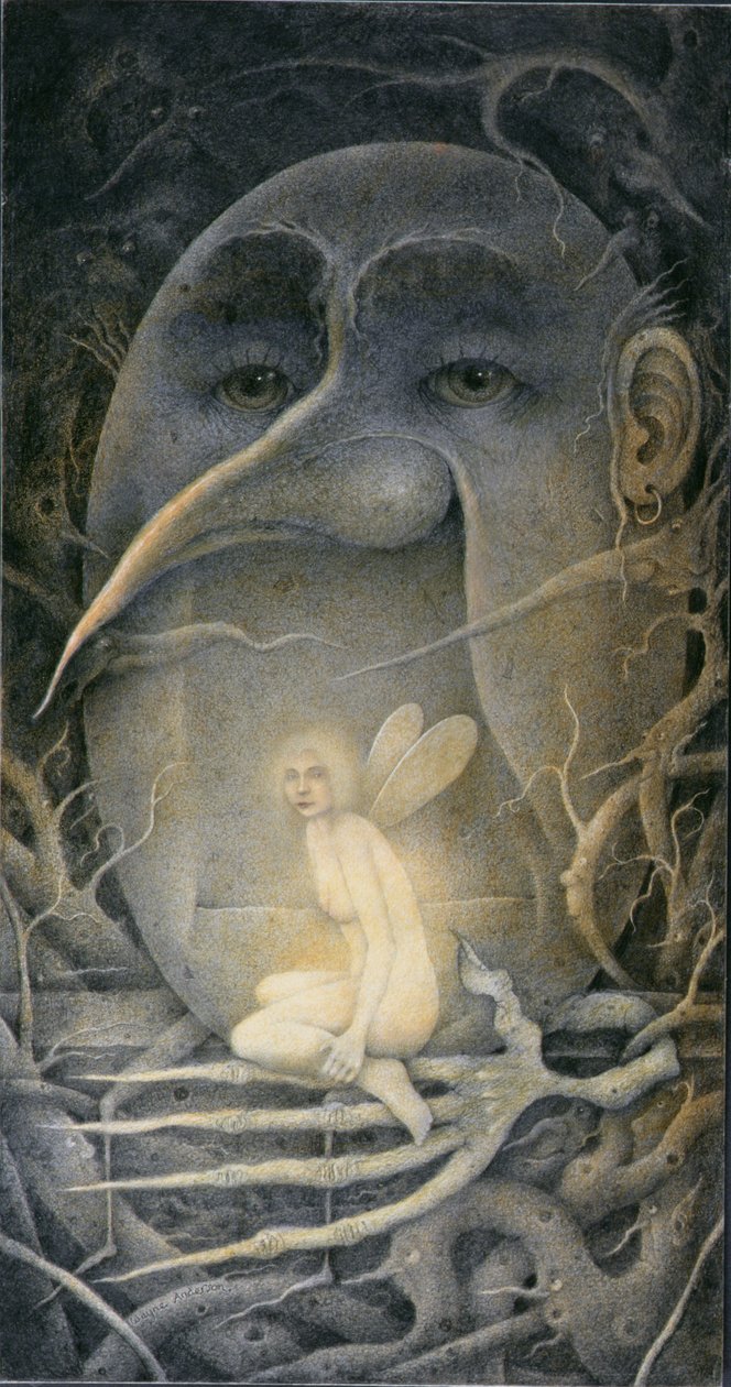 Amenazando a Humpty Dumpty y al Hada. "Si bajas al bosque hoy..." de Wayne Anderson