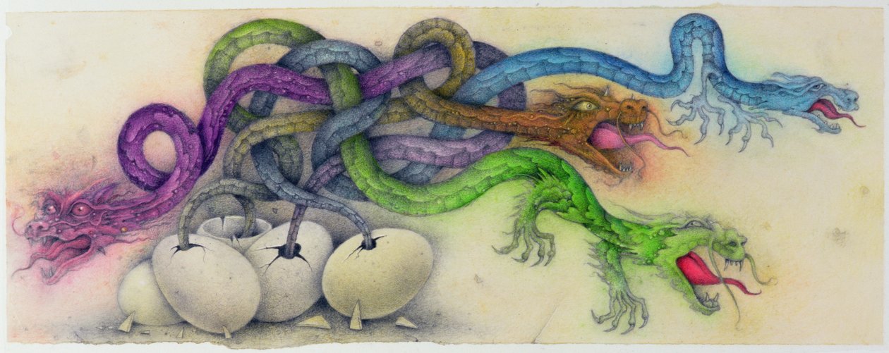 Within Moments of Hatching, 2000 (técnica mixta) de Wayne Anderson