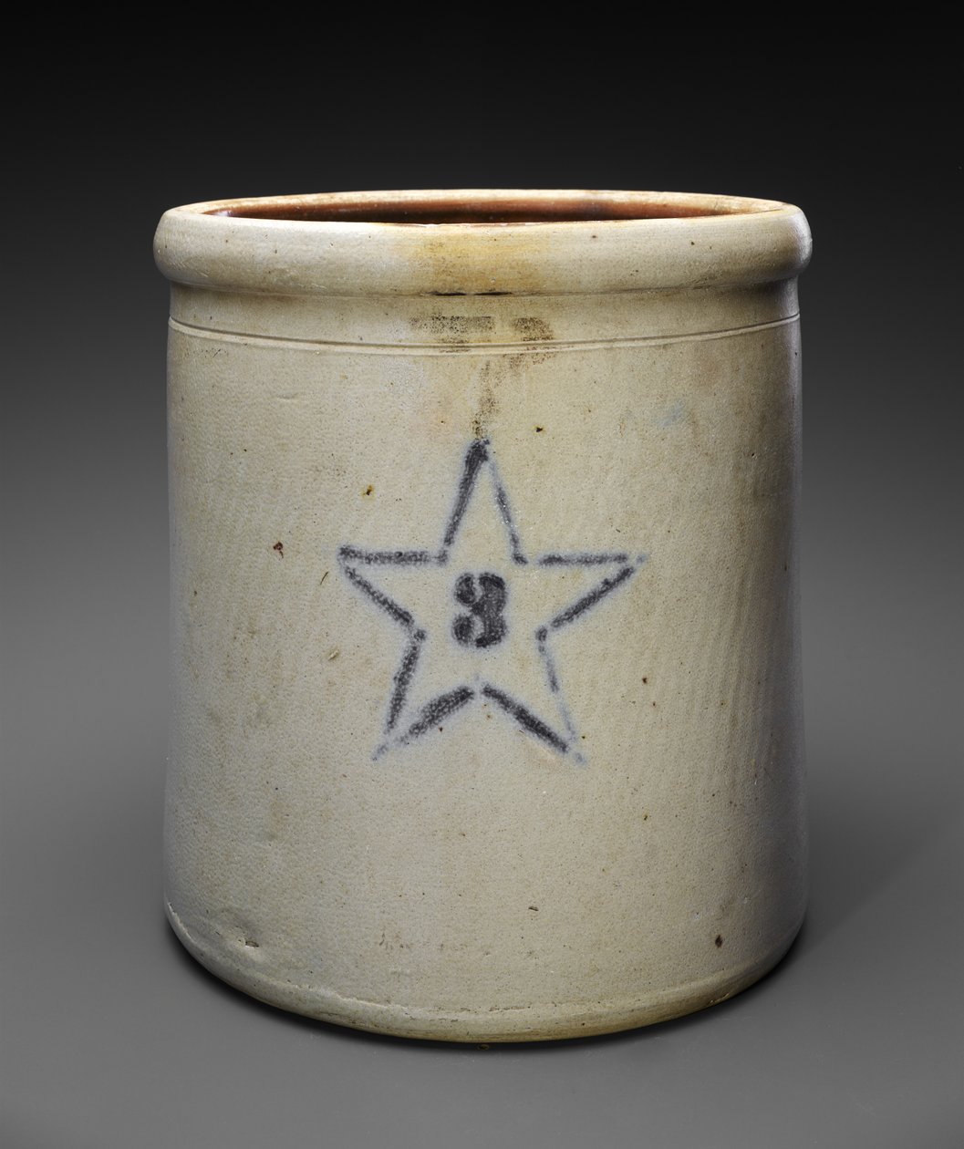 Cántaro de tres galones, c. 1909-1915 de Weller and Wagner Co. Newton