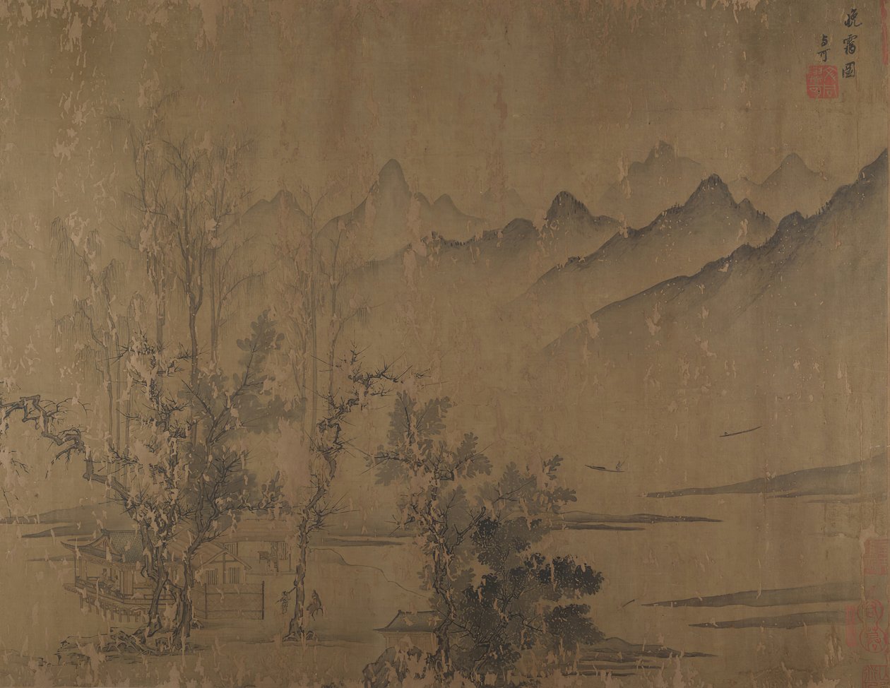 Atardecer rosado, siglo XVI de Wen Tong