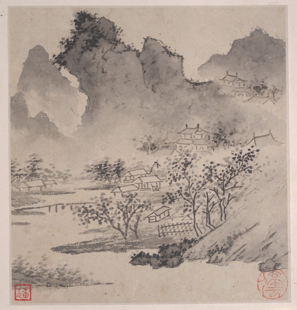 Ocho canciones de los ríos Xiao y Xiang de Wen Zhengming