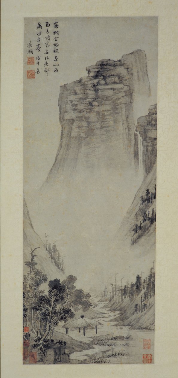 Pensamientos poéticos en un pabellón junto al río, 1558 de Wen Zhengming