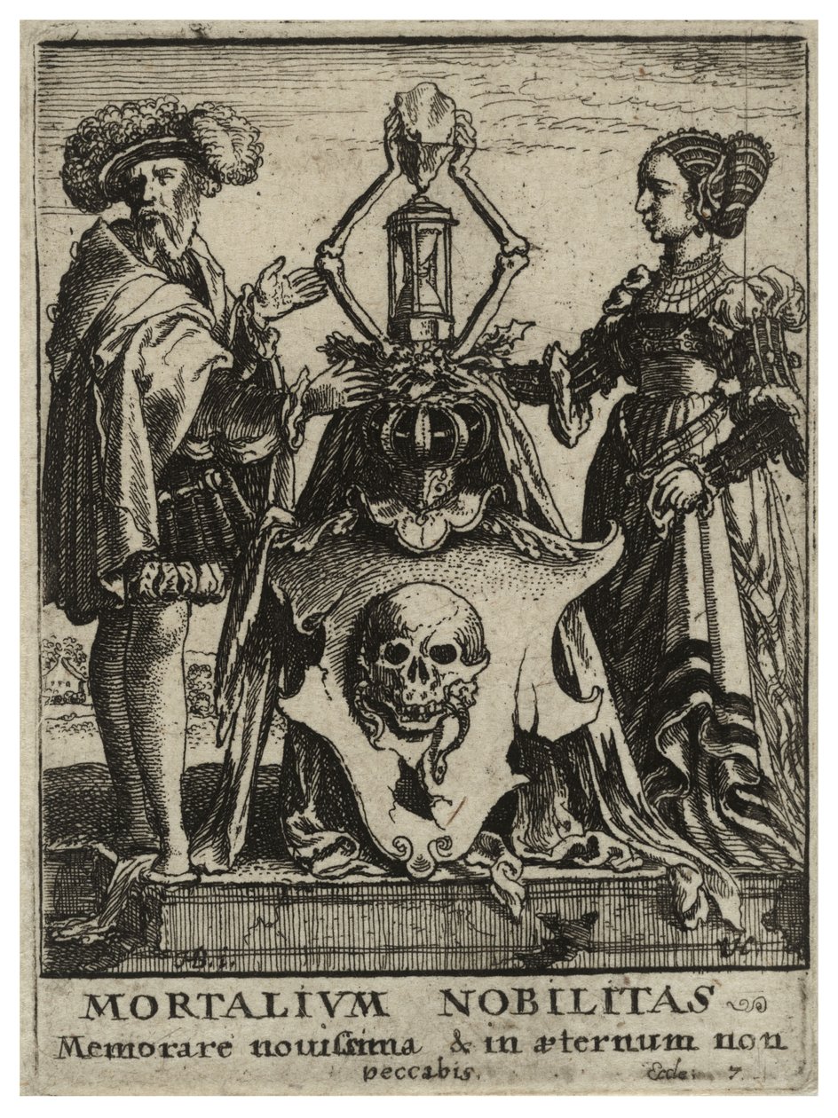 Escudo de armas de la muerte. Estado 2 de Wenceslaus Hollar