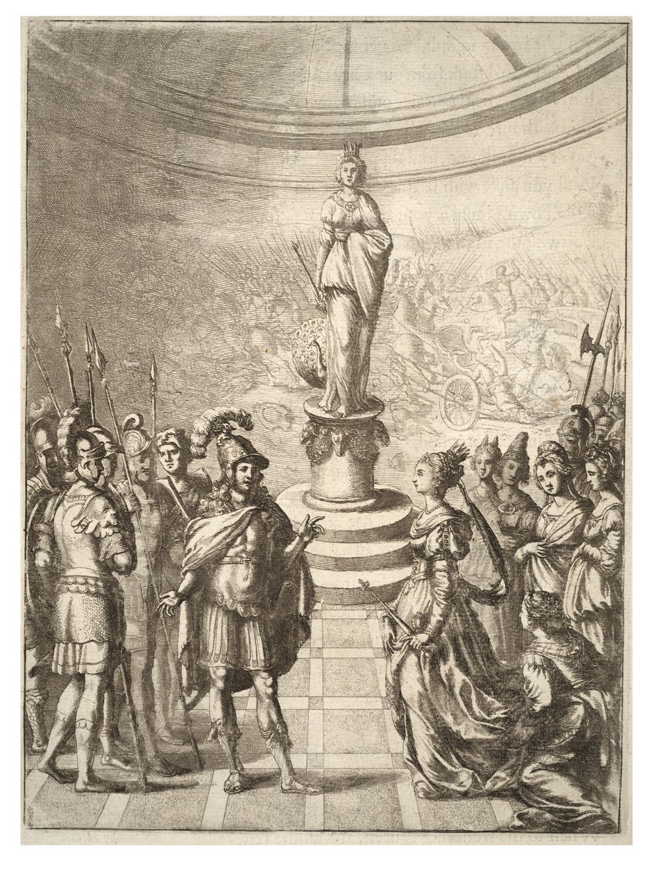 Dido y Eneas. Estado 5 de Wenceslaus Hollar