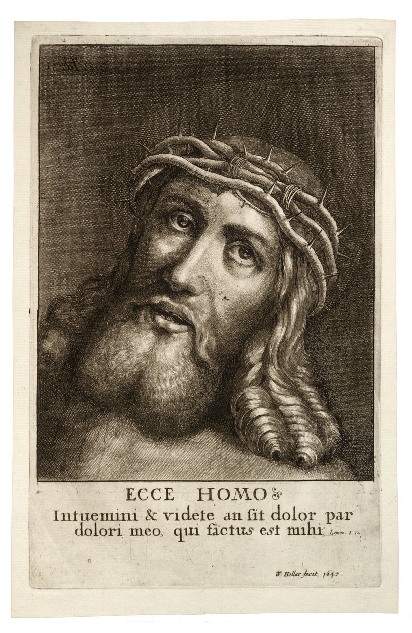 Ecce Homo. Estado 2 de Wenceslaus Hollar