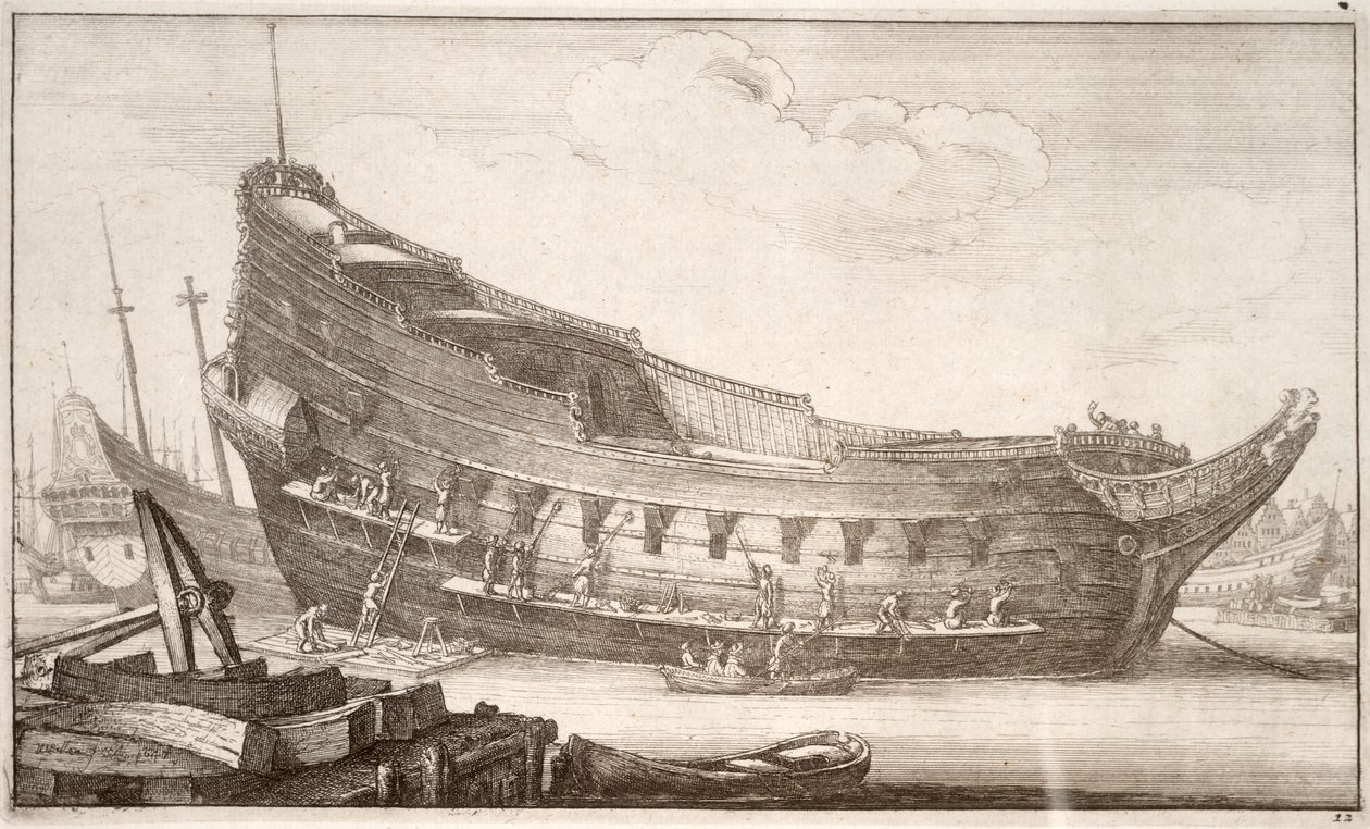 Equipando un casco. Estado 3 de Wenceslaus Hollar
