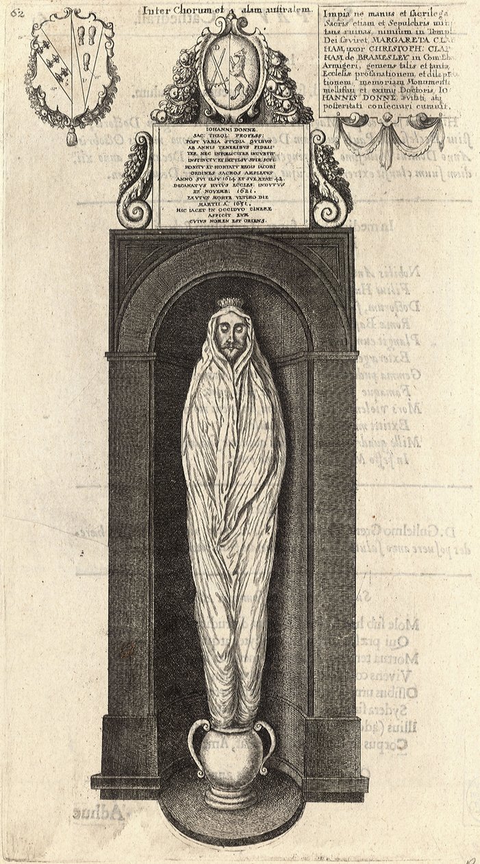 John Donne (monumento) de Wenceslaus Hollar