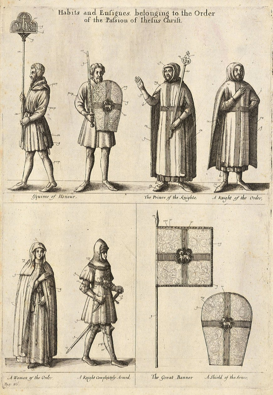 Miembros de la Orden de Cristo de Wenceslaus Hollar