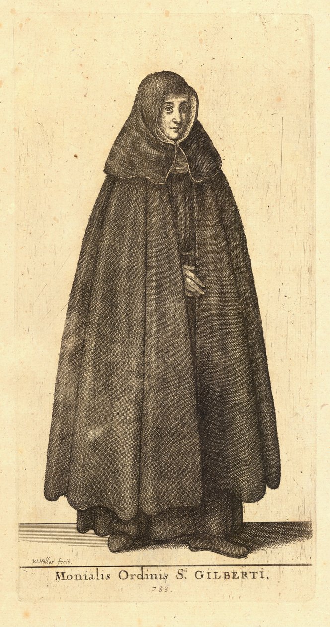 Monialis Ordinis Sti. Gilberti de Wenceslaus Hollar