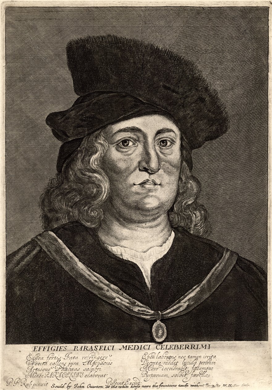 Paracelso. Estado 2 de Wenceslaus Hollar