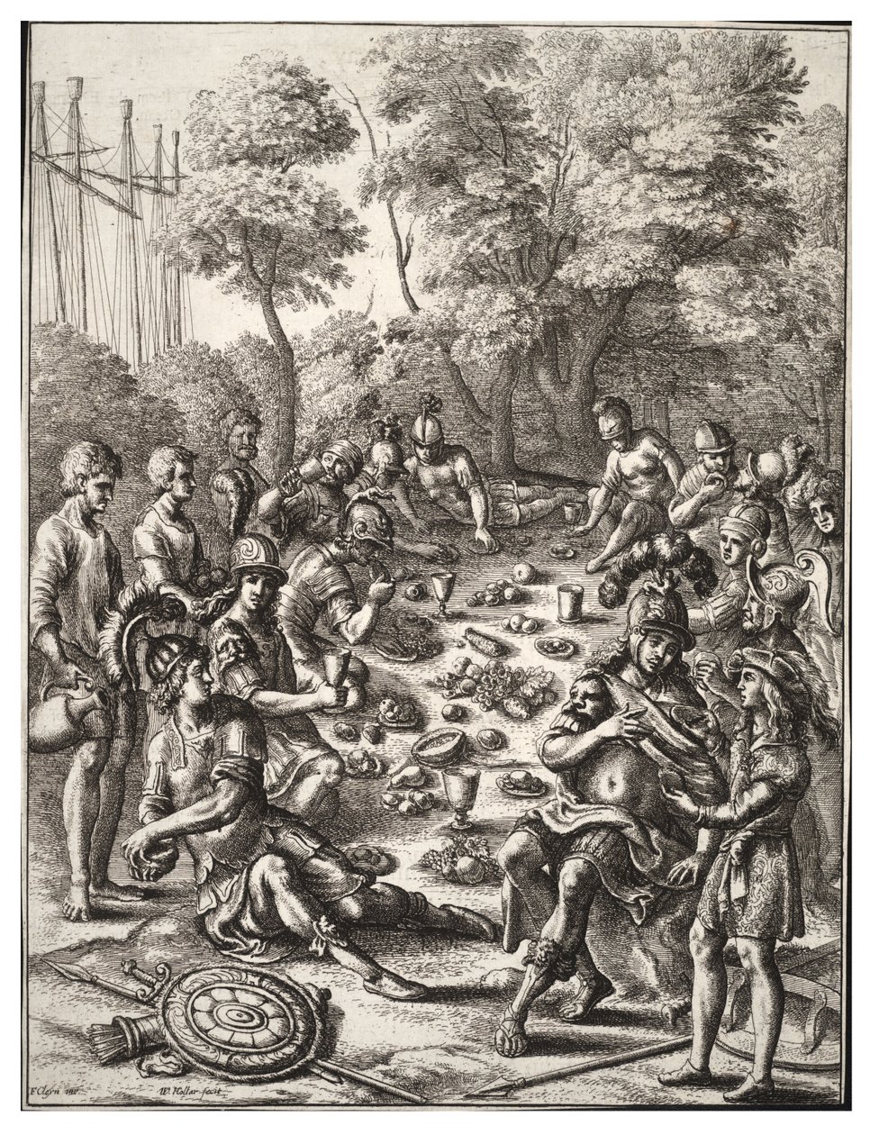 Revisión de la dinastía Juliana. Estado 2 de Wenceslaus Hollar