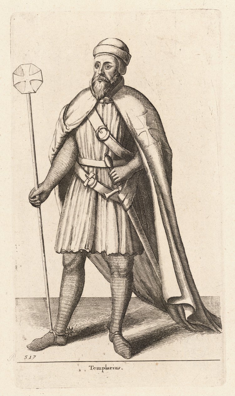Templario. Estado 2 de Wenceslaus Hollar