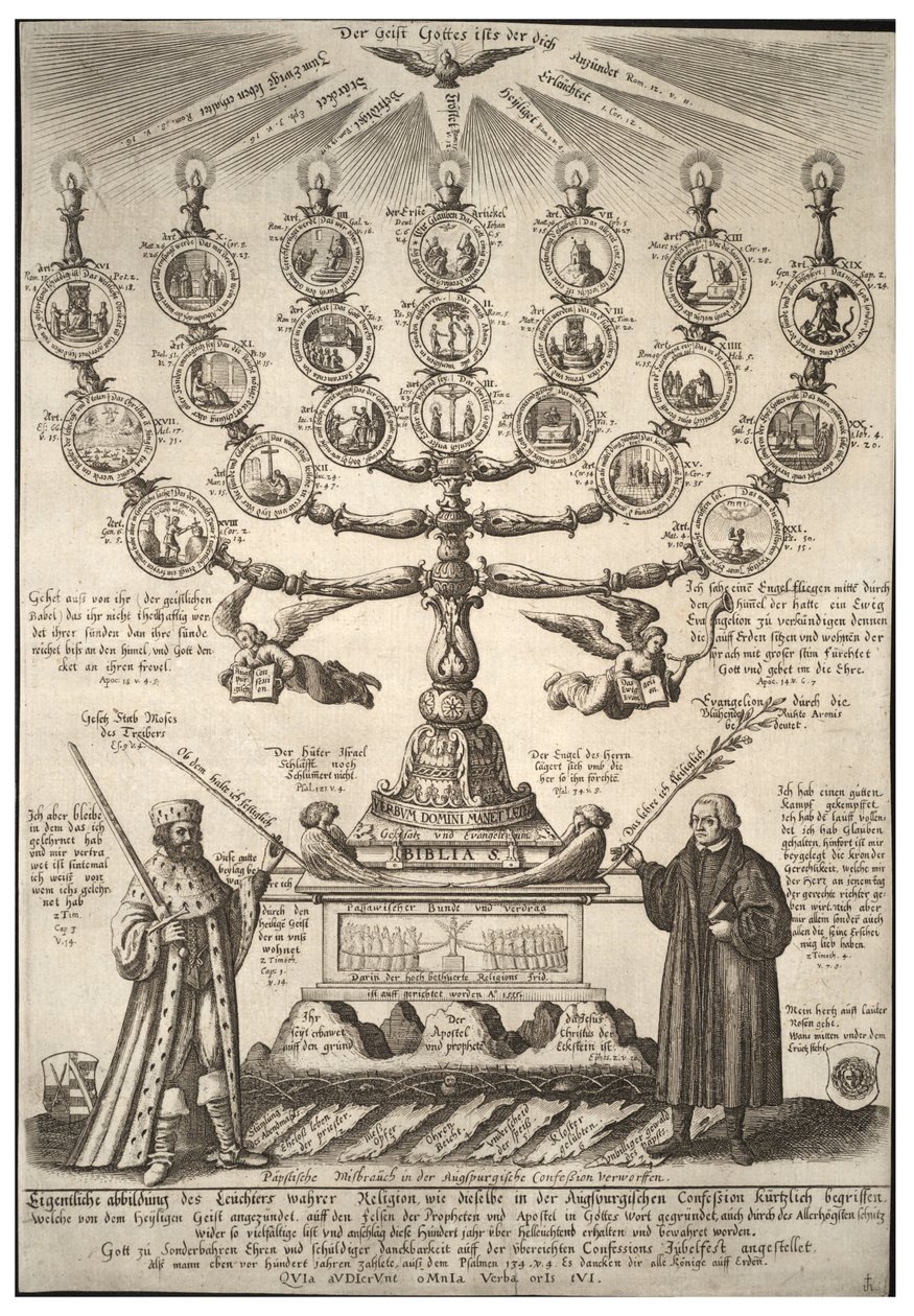 La Confesión de Augsburgo. Estado 2 de Wenceslaus Hollar