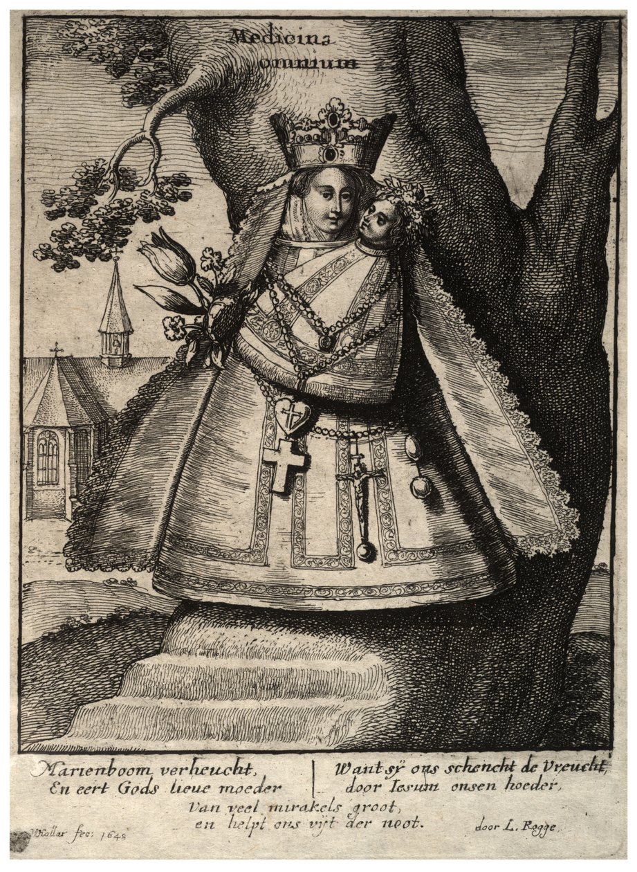 La Virgen de Cleves. Estado 2 de Wenceslaus Hollar