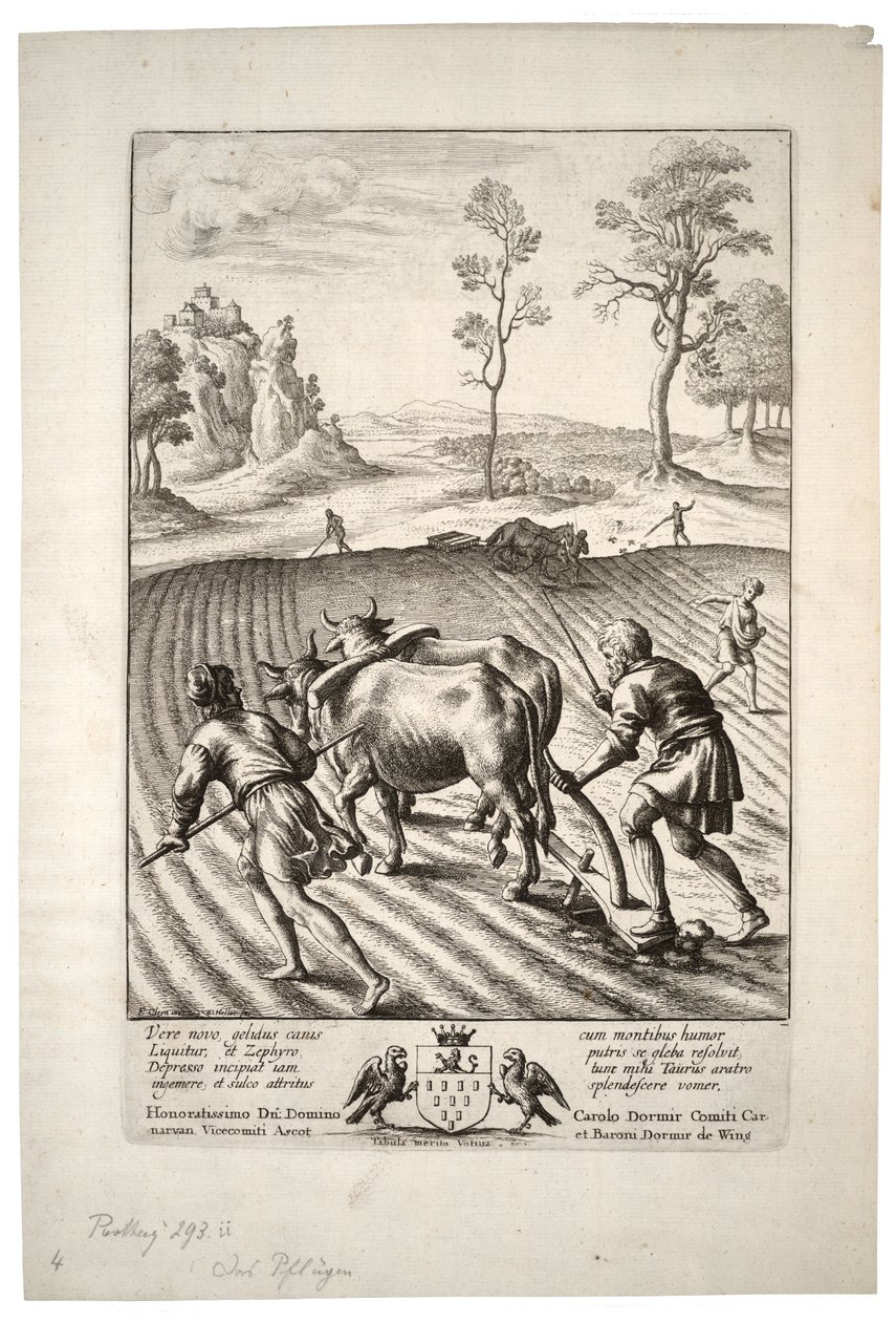 El labrador. Estado 2 de Wenceslaus Hollar