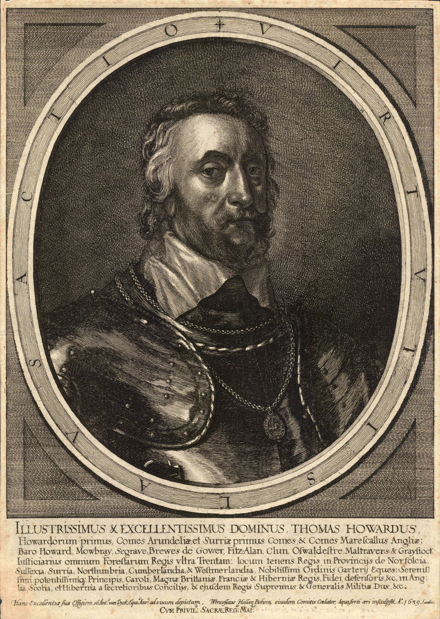 Thomas, Conde de Arundel. Estado 3 de Wenceslaus Hollar