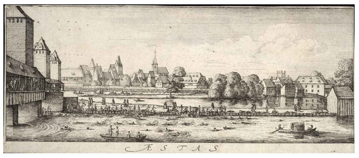 El lugar de baño de Wenceslaus Hollar