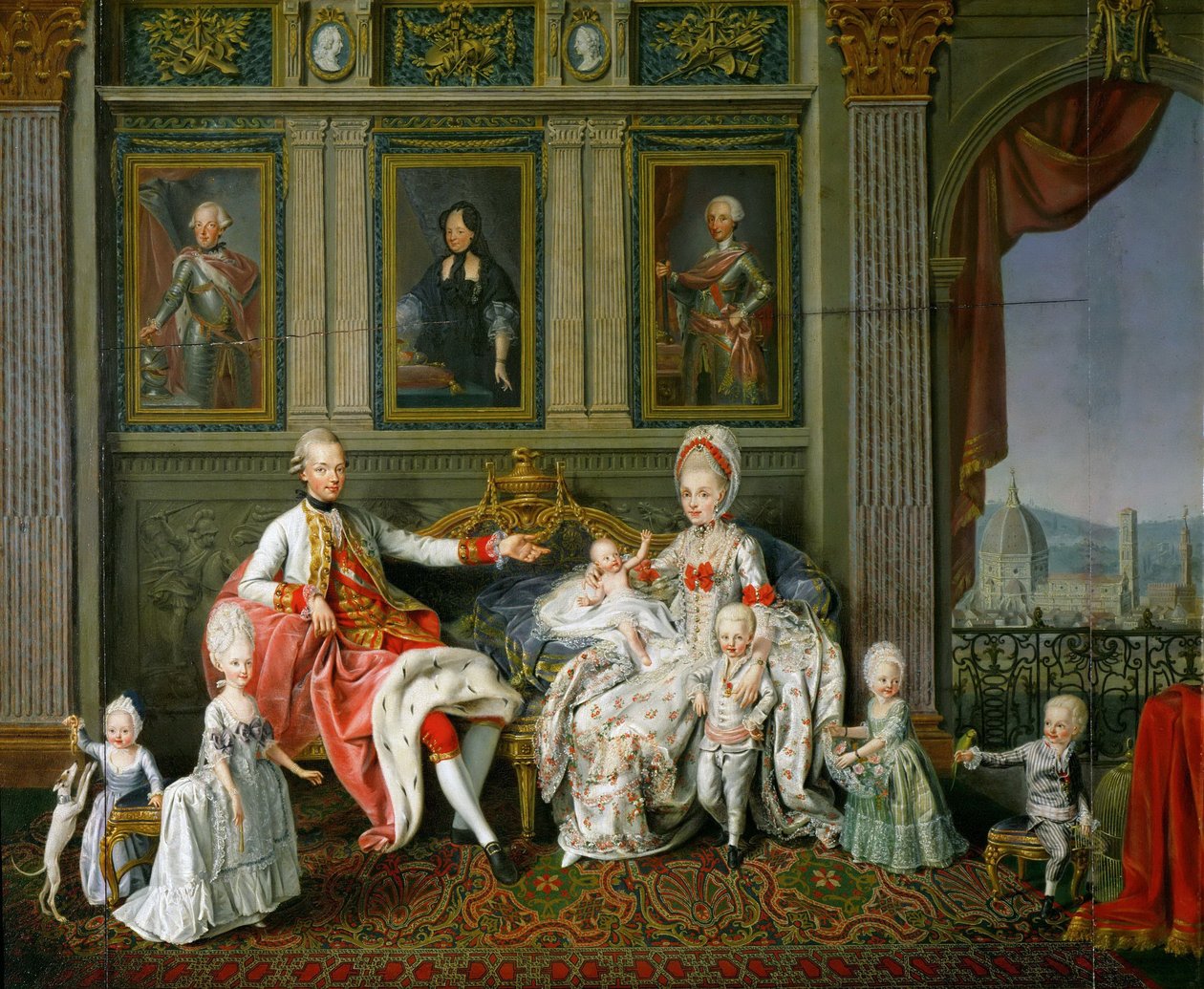 Gran Duque Leopoldo con su familia de Wenceslaus Werlin