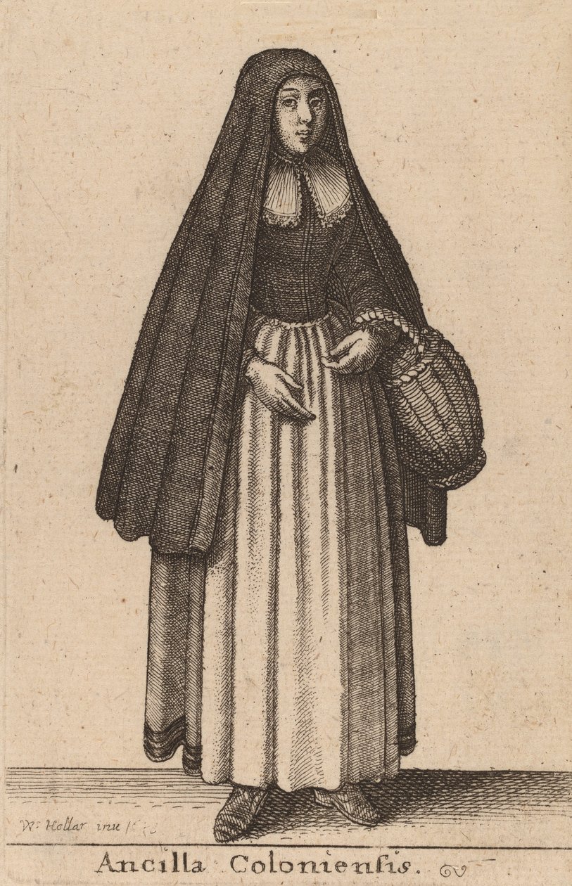 Ancilla Coloniensis, 1643 de Wenceslaus Hollar