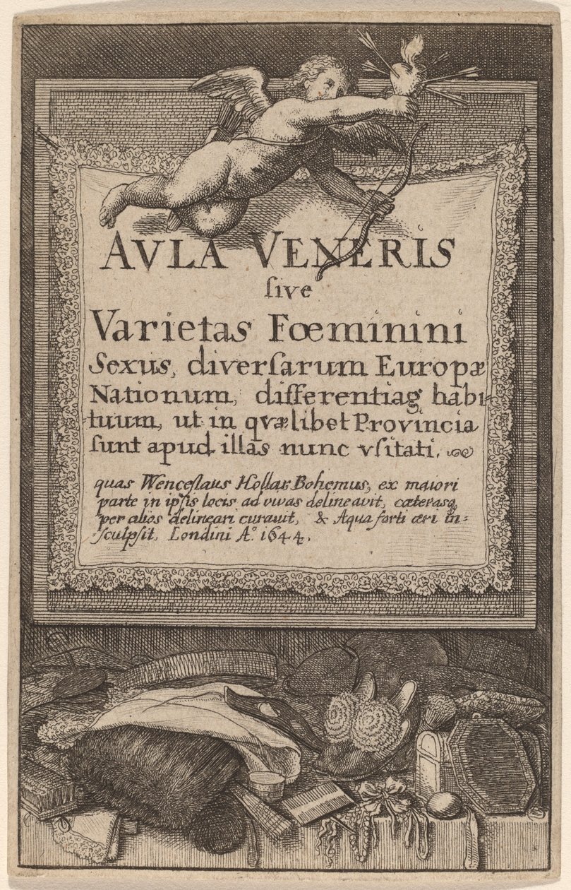Aula Veneris: Página de Título de Wenceslaus Hollar