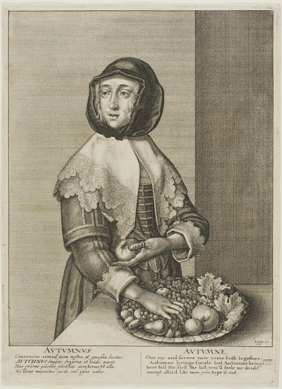 Otoño de Wenceslaus Hollar