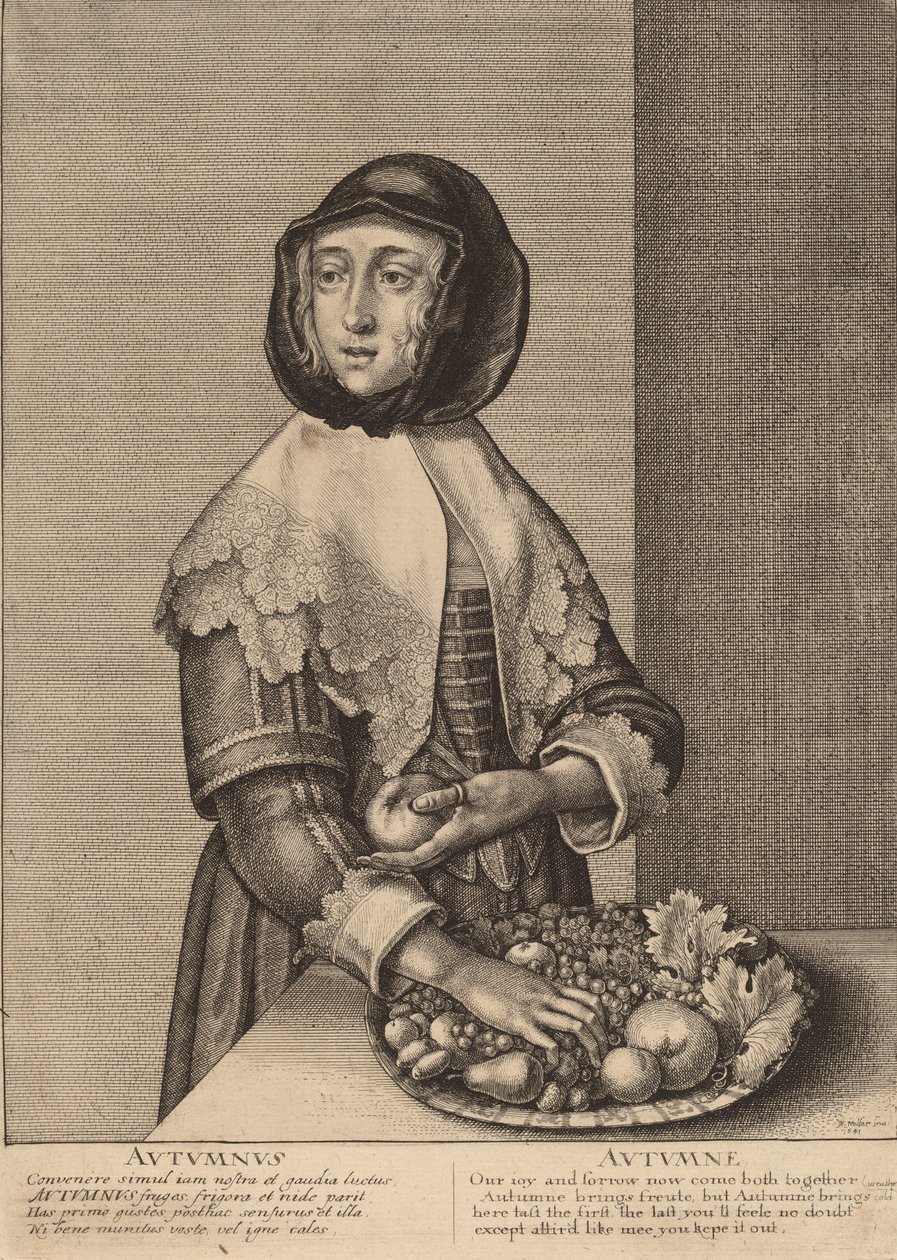 Otoño, 1641 de Wenceslaus Hollar