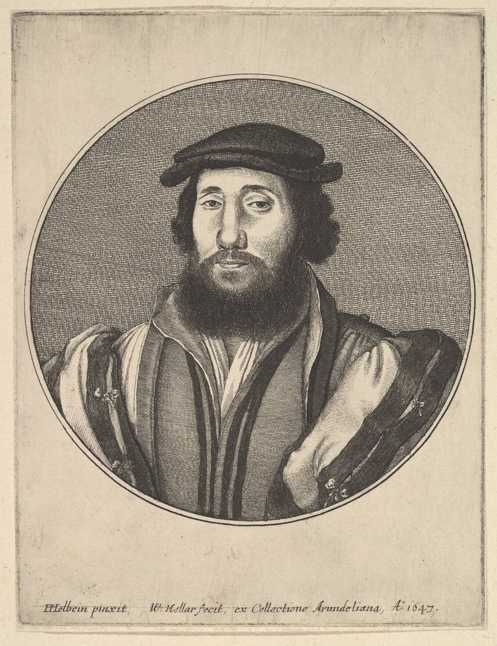Hombre Barbudo de Wenceslaus Hollar