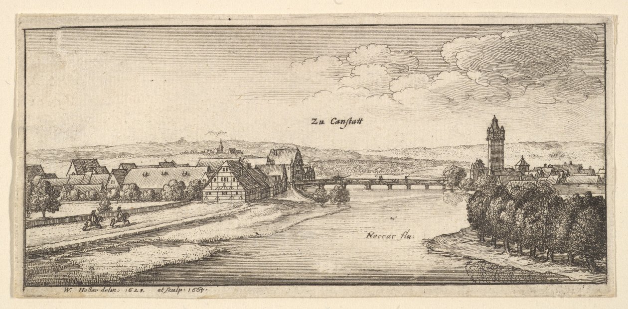 Cannstadt, 1665 de Wenceslaus Hollar