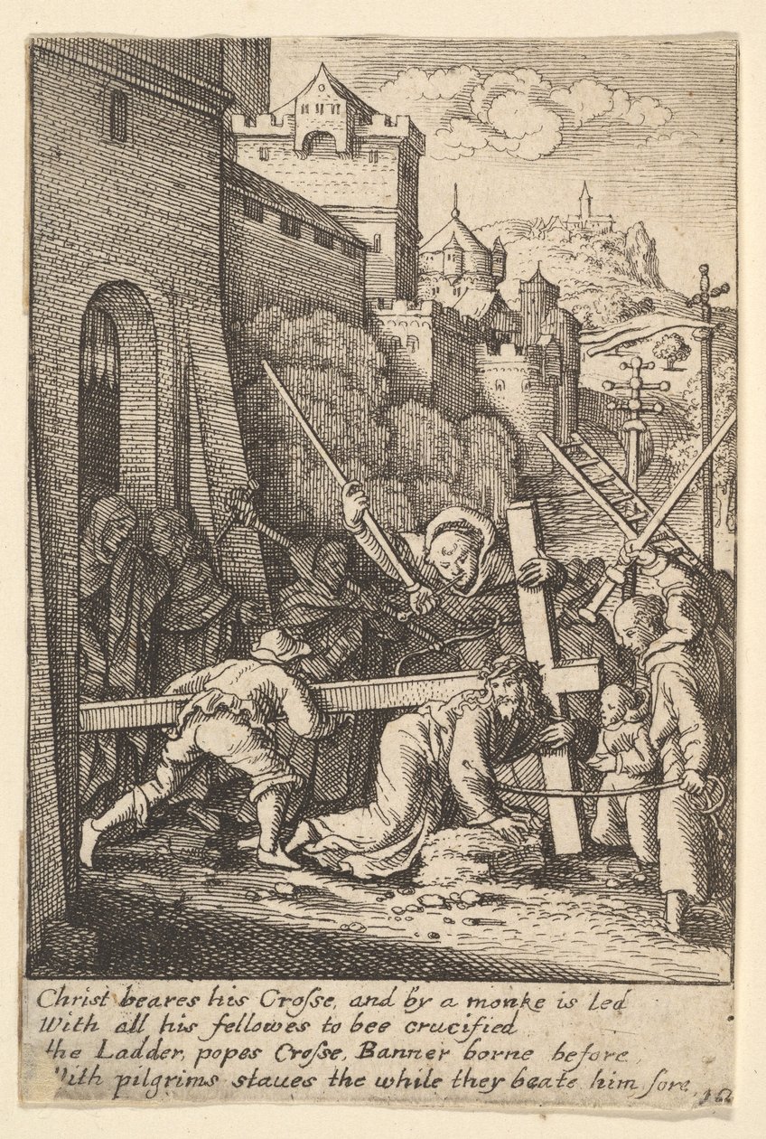 Llevando la cruz, 1625-77 de Wenceslaus Hollar