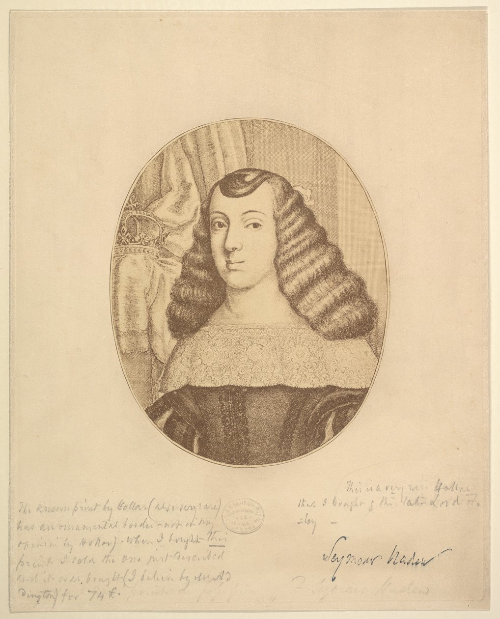 Catalina, Princesa de Portugal de Wenceslaus Hollar